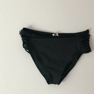 Black High-Wasted Bikini Bottoms
